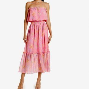 NWT Ramy Brook Floral Printed Pastel Ashley Spring Dress.